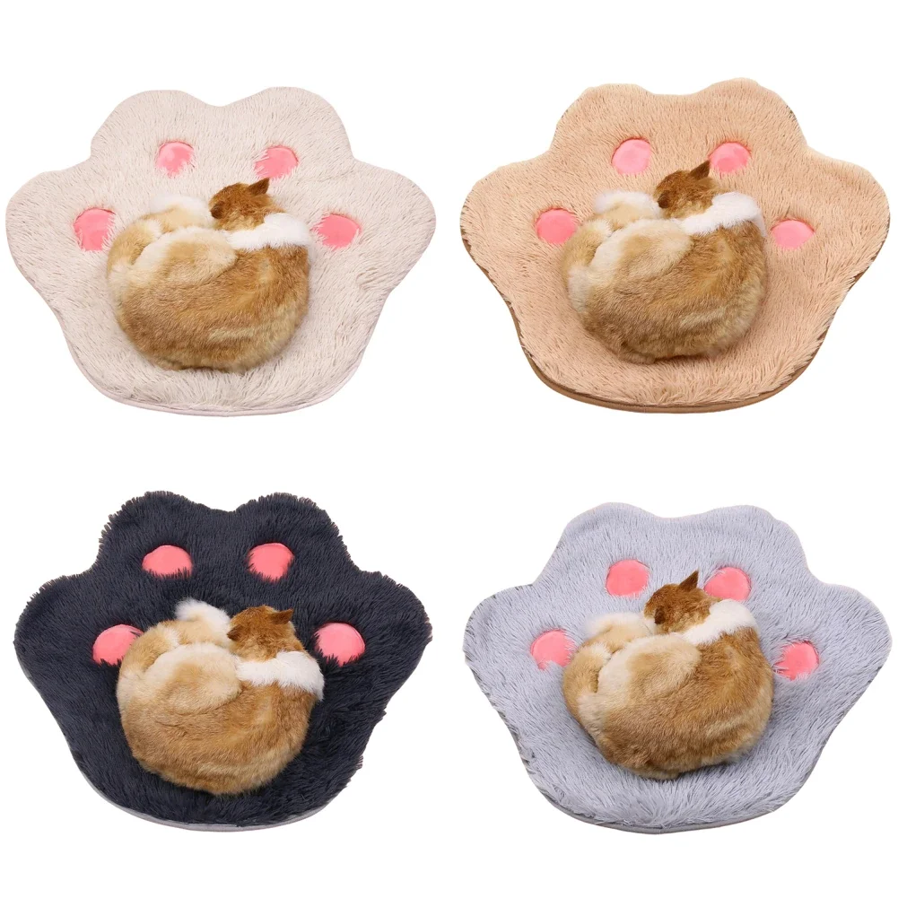 

For Pet Blanket Bed Mat For Puppy Dog Cat Sofa Cushion Home Rug Keep Warm Sleeping Cover Soft Flannel Winter Pet Paw Print Pad