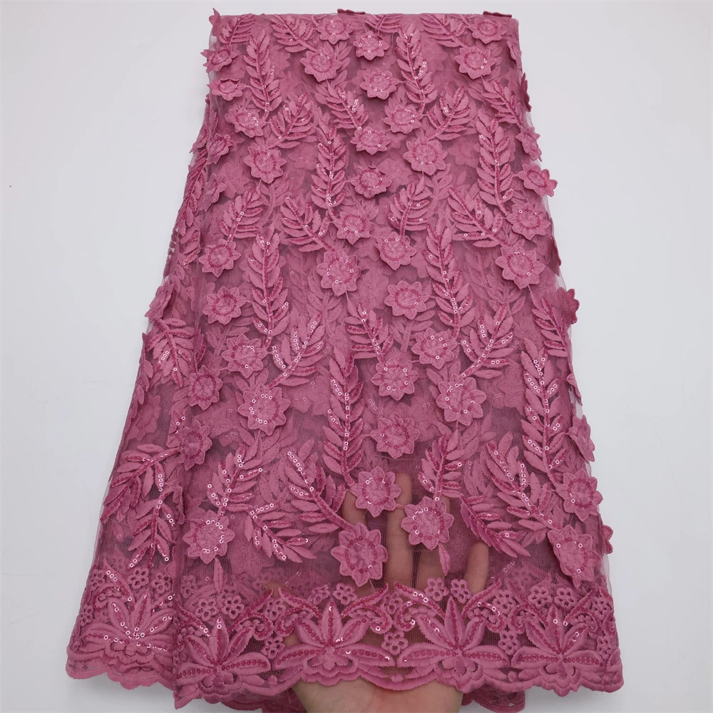 

5 Yards Guipure Cord Lace Fabric 2023 High Quality Water Soluble Guipure Cord Laces With Sequins For Wedding Party Dress Sewing