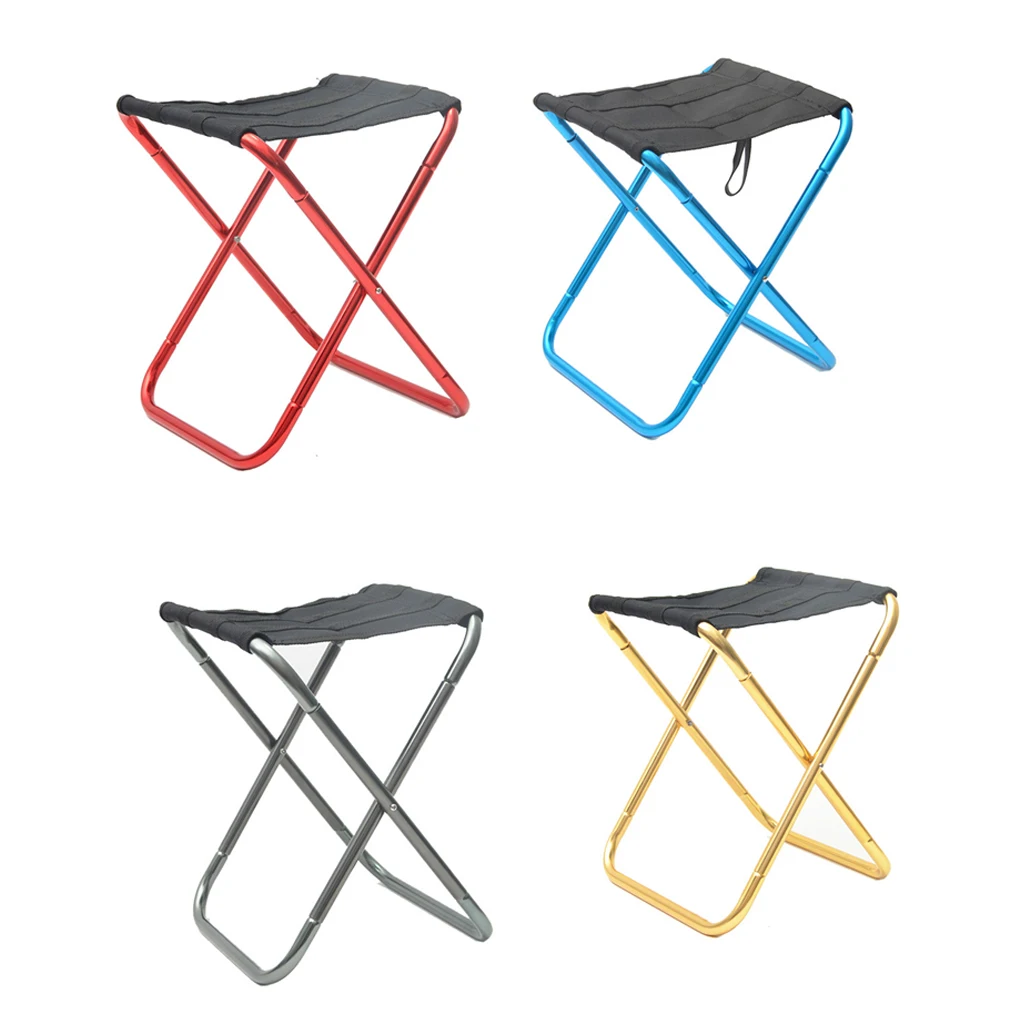

Oxford Cloth Foldable Stool Portable Chair Outdoor Backyard Camping Mountaineering Relaxing Seat with Storage Bag