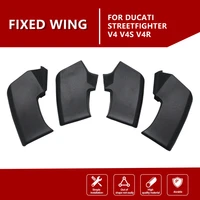 new for ducati streetfighter v4 v4s v4r abs plastic motorcycle winglet aerodynamic wing kit spoiler black