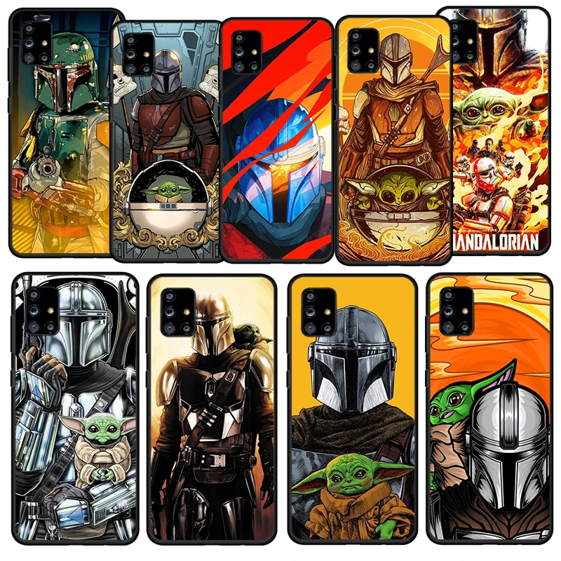 

Star Wars The Mandalorian For Samsung Galaxy A52S A72 A71 A52 A51 A12 A32 A21S 4G 5G Soft TPU Silicone Gel Black Phone Case Capa