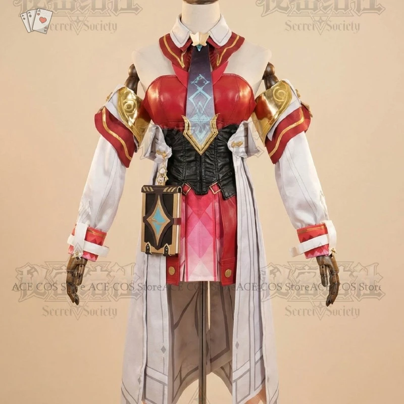 Фото Костюм для косплея Линии из Genshin Impact от ACE COS Store: парик, наряд, женская одежда в стиле аниме, полный комплект для Хэллоуина, обувь и аксессуары для ролевых игр №3