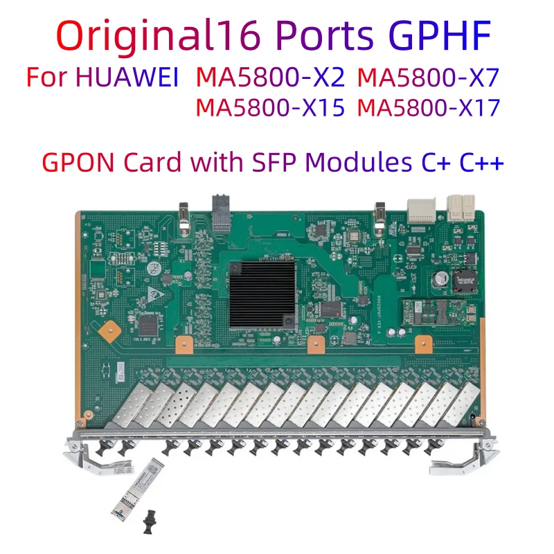 Оригинальная 16-портовая интерфейсная плата GPHF карта GPON с модулями SFP C++ C + для Huawei