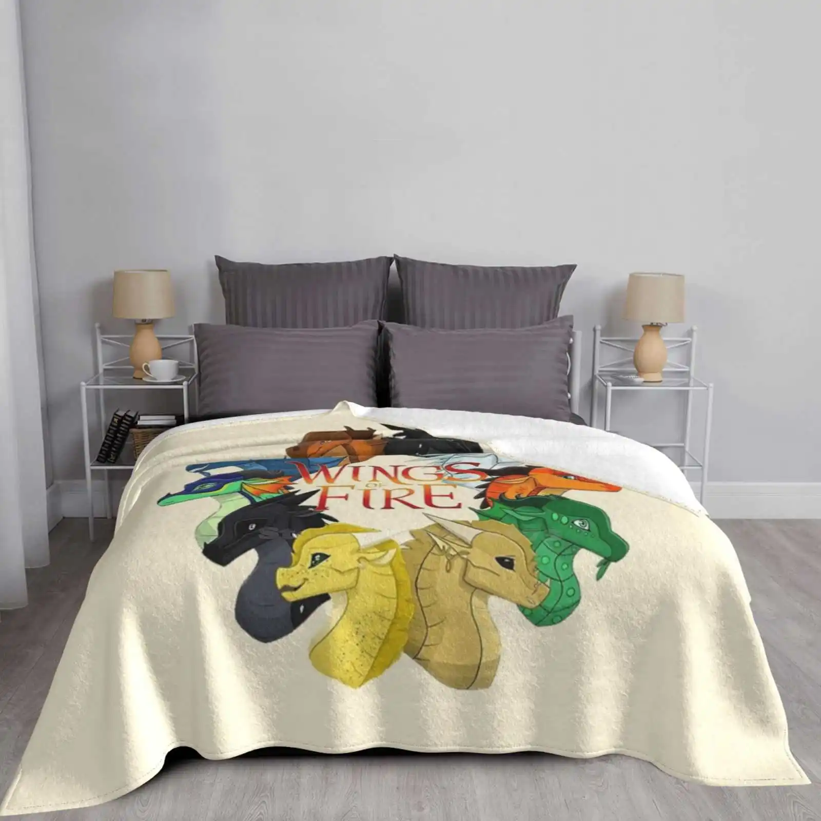 Of Fire All Dragon Низкая цена Новая новинка с принтом Модное мягкое теплое одеяло Wings Wof