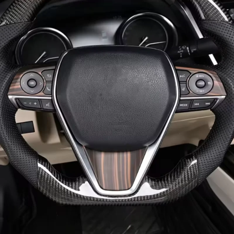 Фото Для Toyota Avalon XX50 2019-2023/Camry XV70 2018-2023: Комплект для стайлинга салона автомобиля, накладки из АБС-пластика на руль, рамка, панель освещения №2