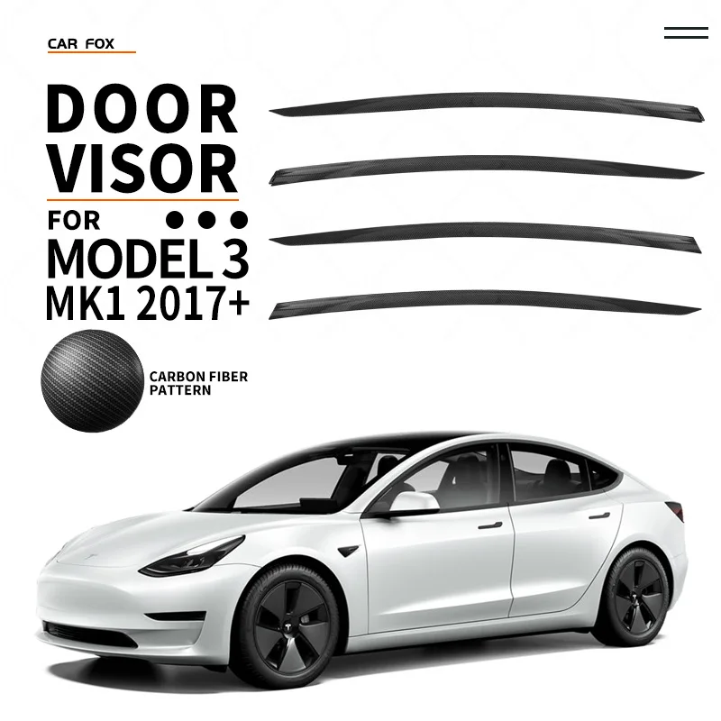 Дефлектор для вентиляционных отверстий Tesla Model 3 Y козырек боковых окон защита от