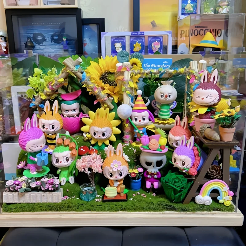 Новые Фигурки Labubu с изображением монстров цветов эльфов аниме экшн-фигурки кукла