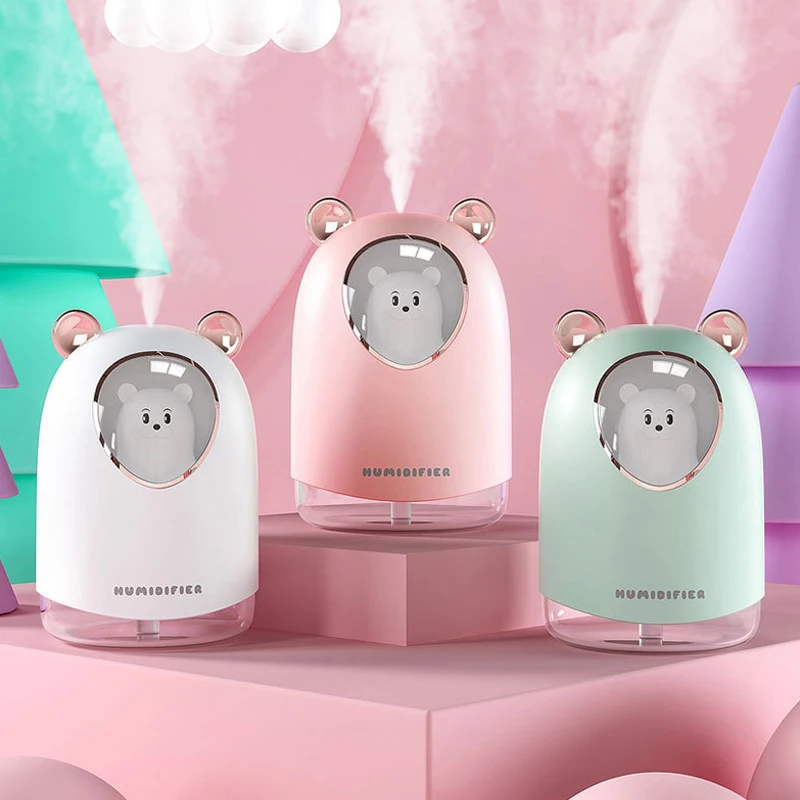 

300ML Cute Pet Humidifier Mini Office Desktop Air Conditioning Room Bedroom Air Humidifier Diffuser USB Small Home Humidifiers