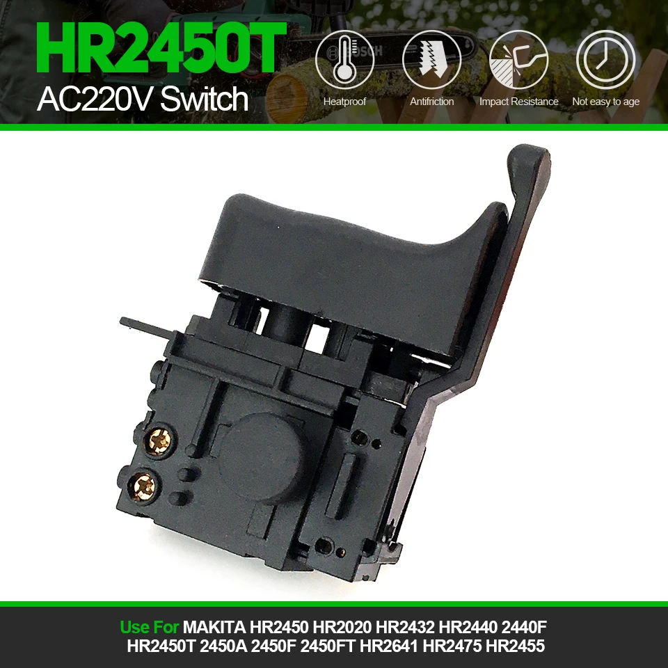 Замена переключателя переменного тока 220 В для инструментов MAKITA HR2450 HR2020 HR2432 HR2440