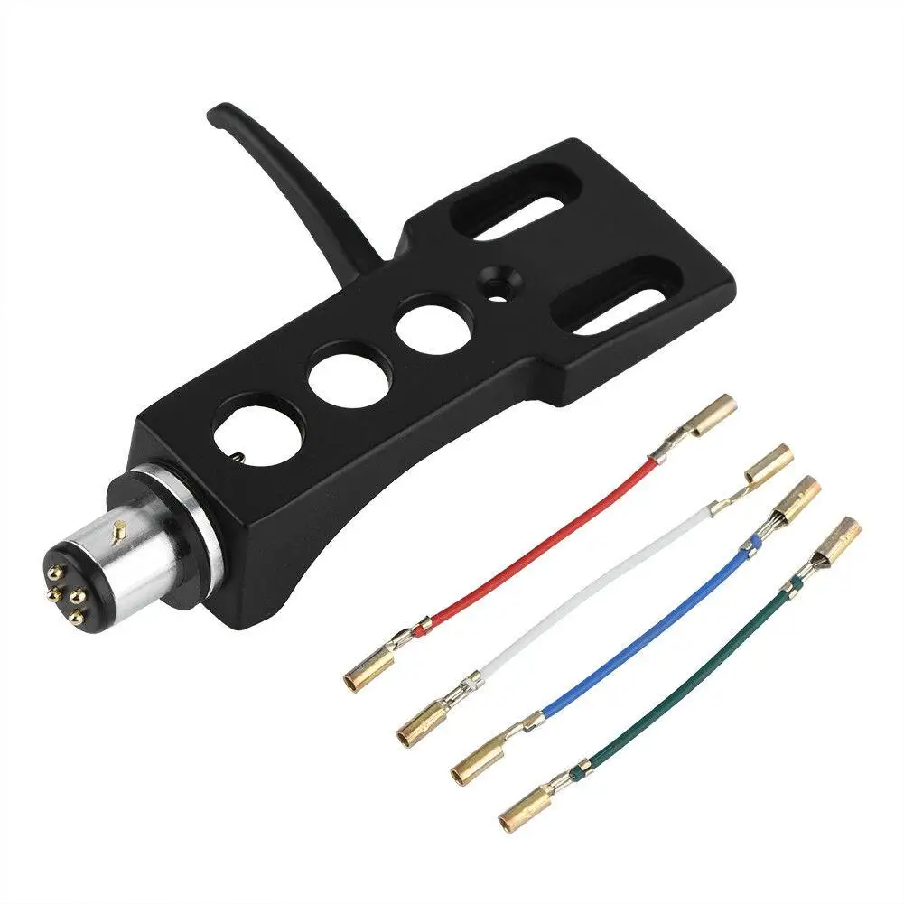 

Turntable Headshell Mount Universal LP Phono Cartridge Replacement Phonograph Head Holder Stylus Lead Wire