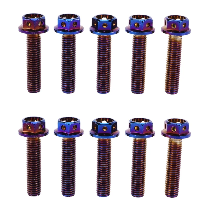 

10PCS Titanium M8 Wheel Lug Bolt Screw For Vespa Piaggio Vespa GTS 300 300/Ie GTS300
