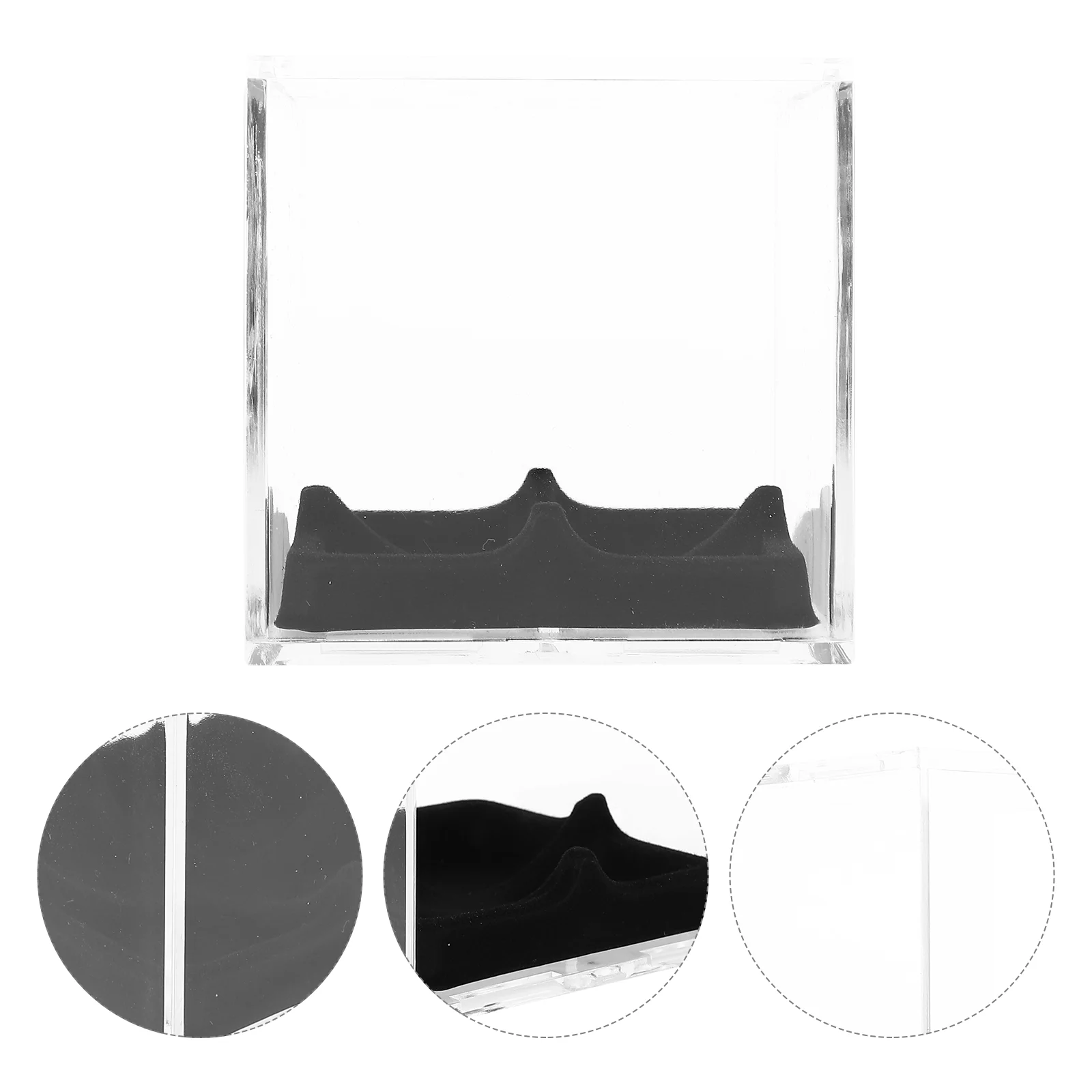 

1 Set Tennis Display Rack Acrylic Baseball Showing Box Transparent Box for Small Balls