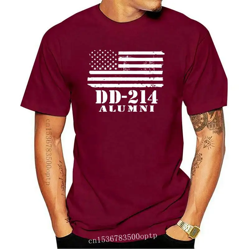 

Man Clothing New Dd 214 Alumni T Shirt Funny Birthday Cotton Tee Vintage Gift For Men Women