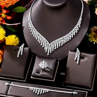 missvikki african jewelry sets bride earrings rings necklace bracelet 4pcs for women indian nigerian wedding jewelery set gift