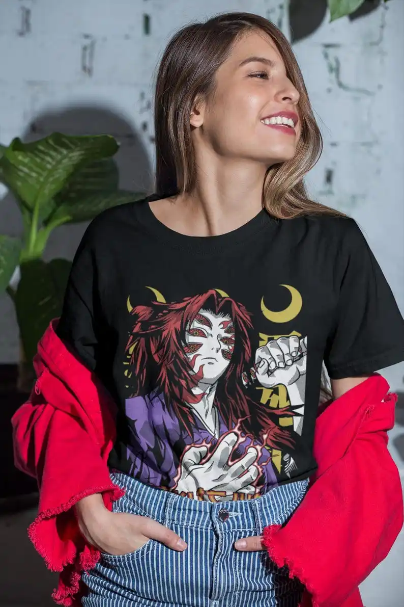 Футболка унисекс в стиле древнего японского демона-воин самурая дизайн манги