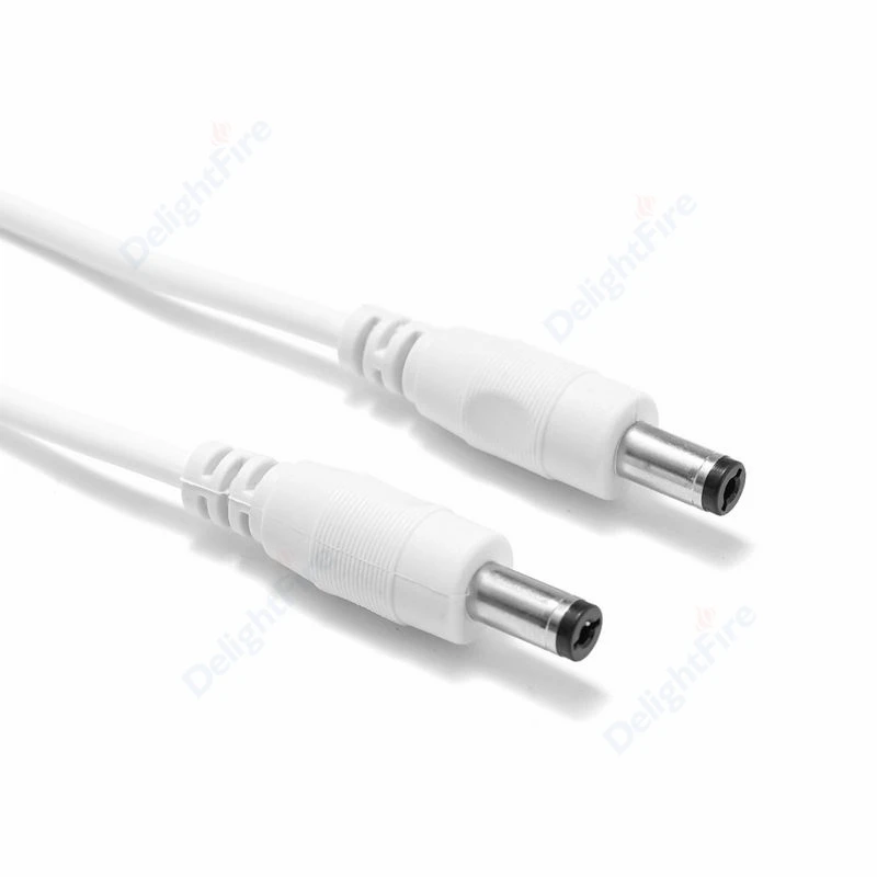 

Male to Male DC Power Adapter Extension Cable 5V 5.5mm 2.1mm Barrel Plug Cord For Battery Pack CCTV System Router LED Lighting