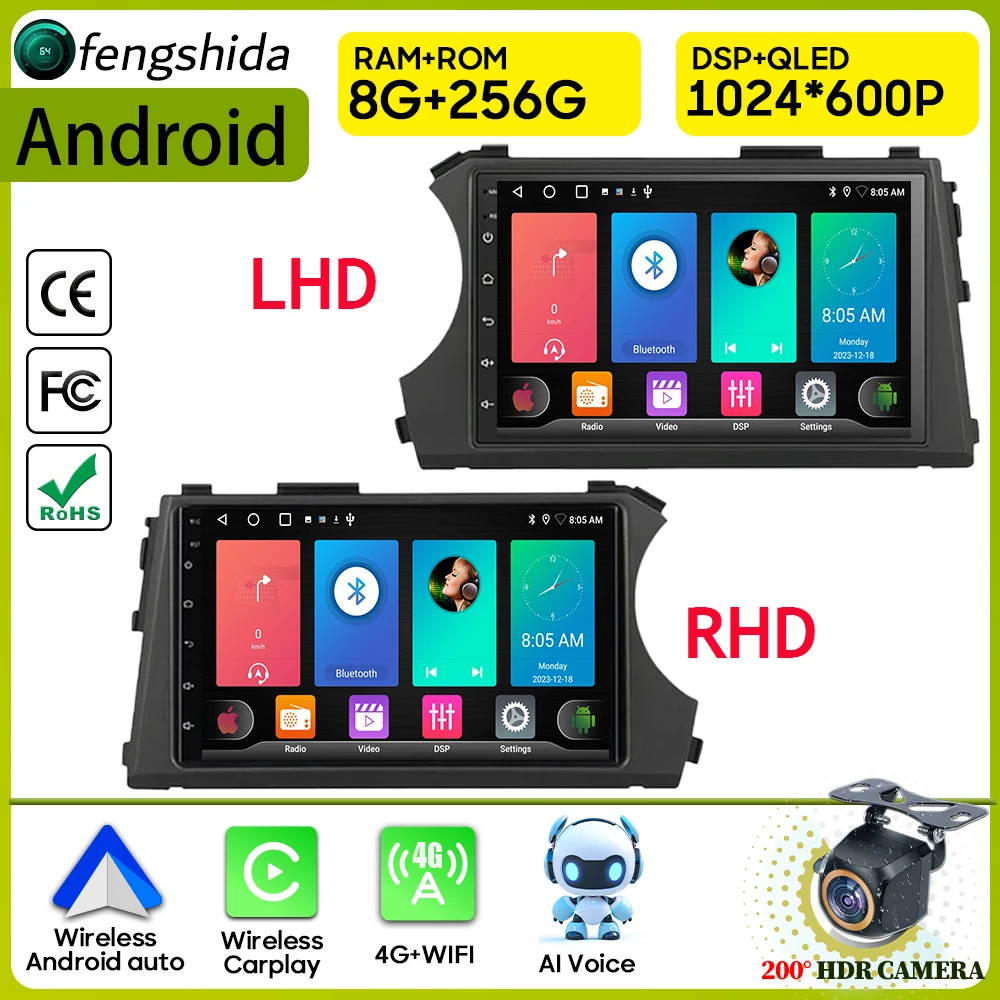 Автомобильный радиоприемник Carplay для SSANGYONG KYRON ACTYON 200-2013 навигация GPS Android авто