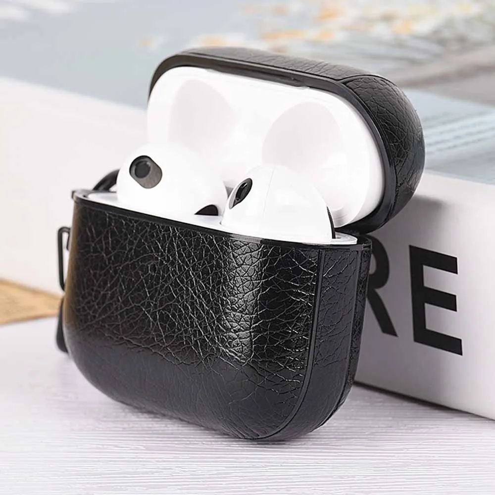 

Leather Case For AirPods Pro 2 3 1 Case PU Leather Protective Earphone Cover For Apple Airpods Pro 2 3 Cover For AirPods 3 2 Pro