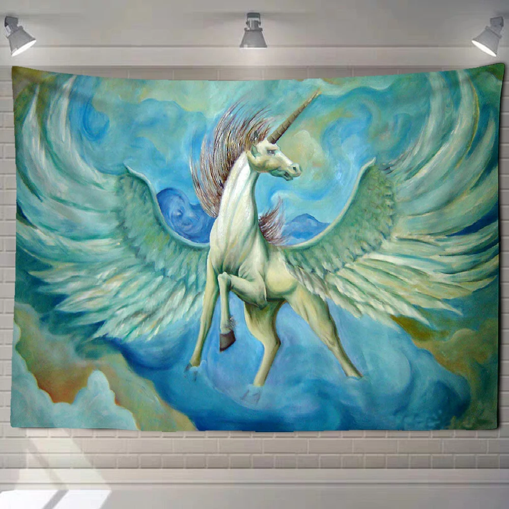 Гобелен Pegasus с изображением лошади украшение на стену фоновая ткань