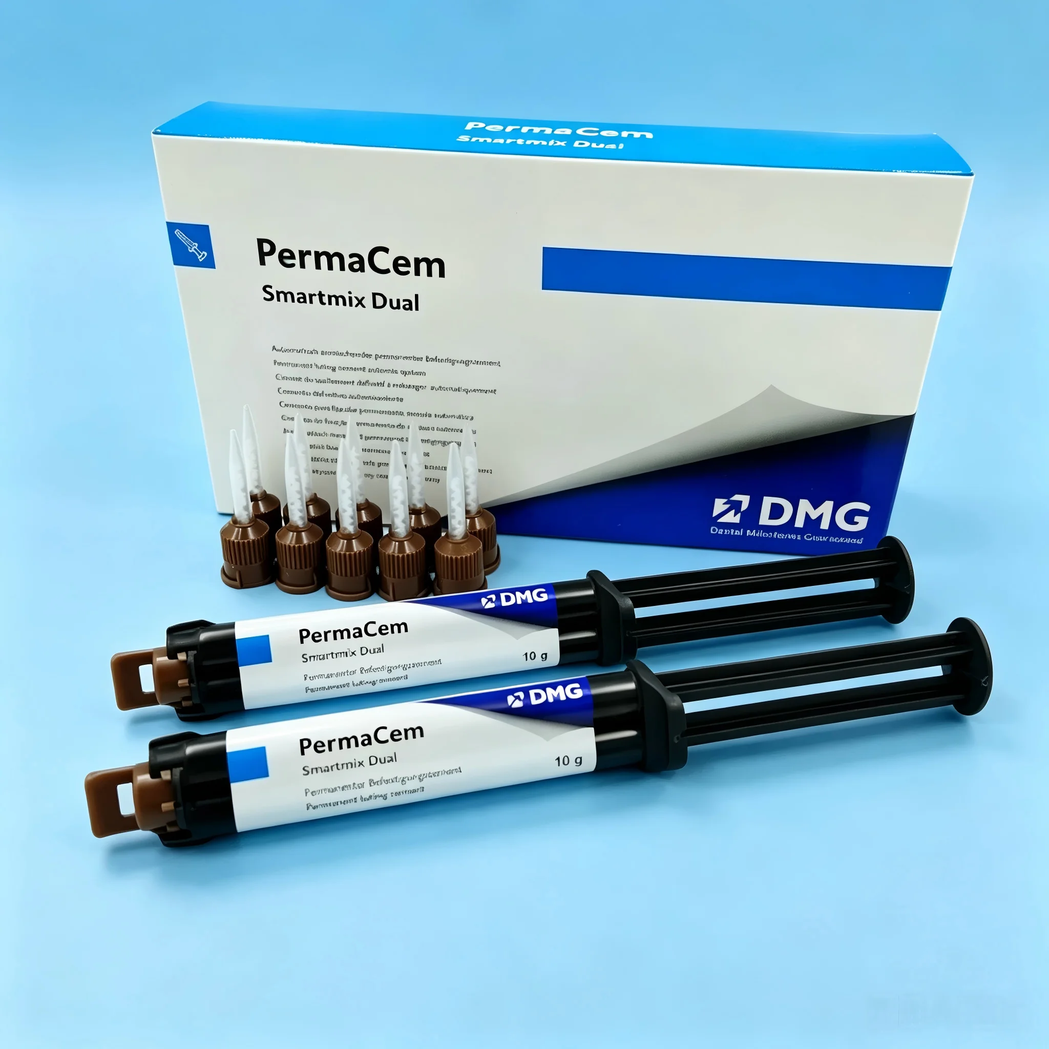 Фото DMG PermaCem Smartmix Самоадгезивный цемент двойного отверждения 10 г, перманентный фиксирующий материал для коронок, мостов и вкладок №3