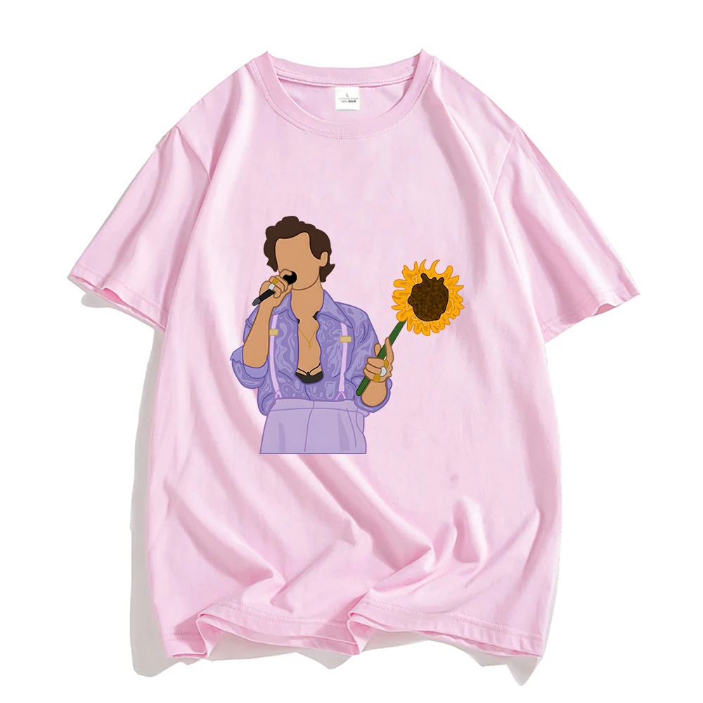 

Harrys House Love on Tour T Shirt Men Creative Print Shirts 100% Cotton Tees Summer Casual Loose Crew Neck T-shirt Short Sleeve