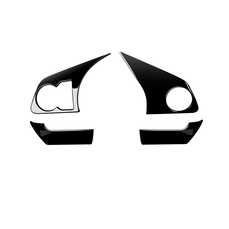 

4Pcs Car Bright Black Steering Wheel Panel Cover Trim Decoration Frame Sticker for Toyota Raize 200 Series/210A