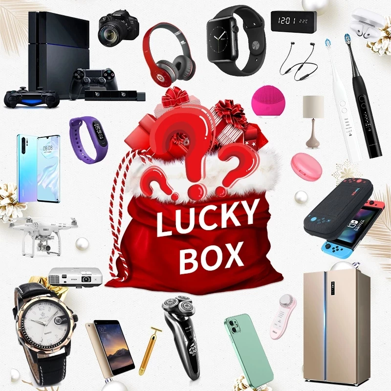 

Самая популярная коробка Lucky Mystery 100%, сюрприз, высококачественный подарок, электронные геймпады, цифровые камеры, новинка, подарок на Рождес...