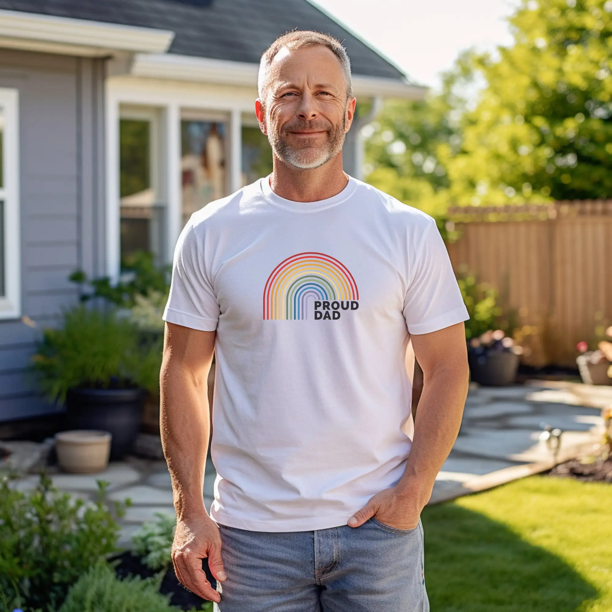 Футболка Pride Proud Mom Dad Month Gay Family Rainbow Ally