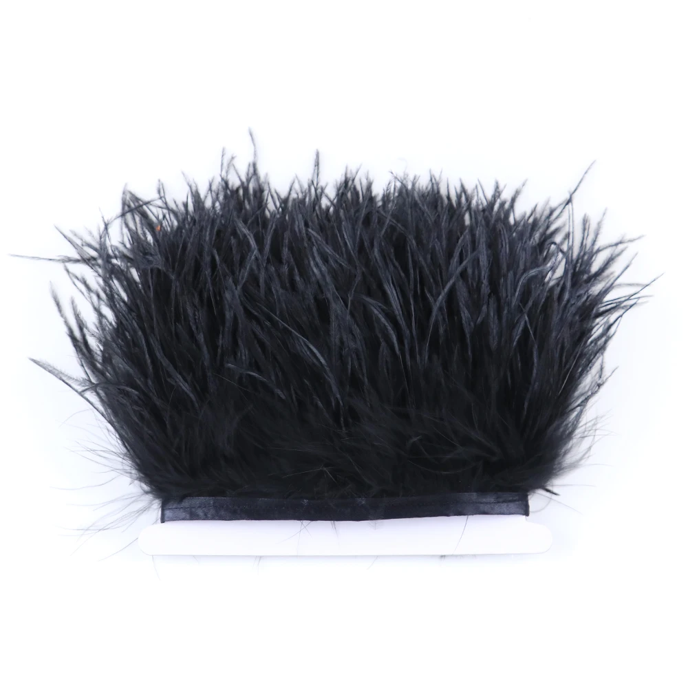 

8-10 см, черные страусиные перья, отделка, 1 метр, лента для рукоделия, шлейфы, свадебное платье, украшение, ремесла, аксессуары