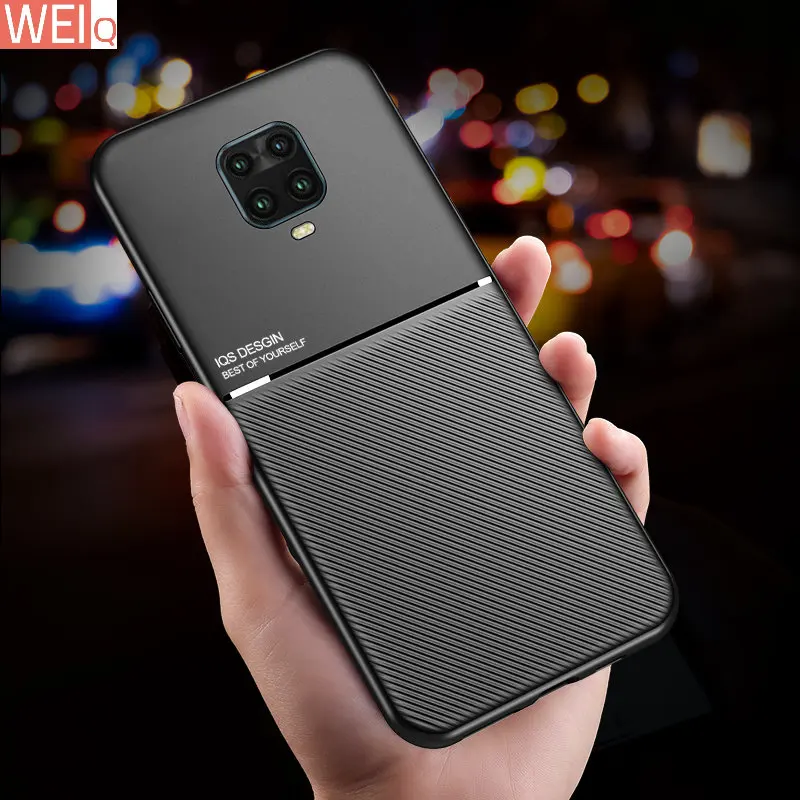 

Magnetic Leather Phone Case For Xiaomi Redmi Note 10 9 9S 9C 8 Mi 10T 9T Lite Pro Case Slim Back Cover Men Black Basic Magnet