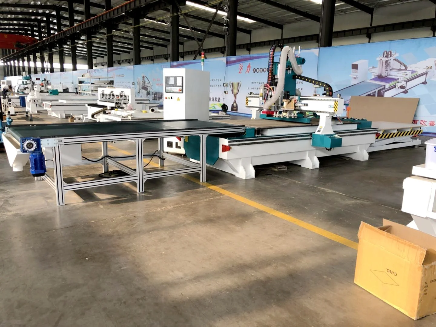 Jinan router 4x8ft 5x10ft wooden panel furniture automatic production line nesting machine price |