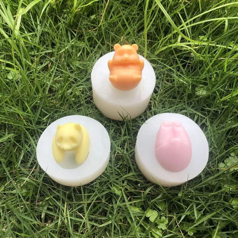 

panda silicone mould for candle gypsum soap chocolate food M-240