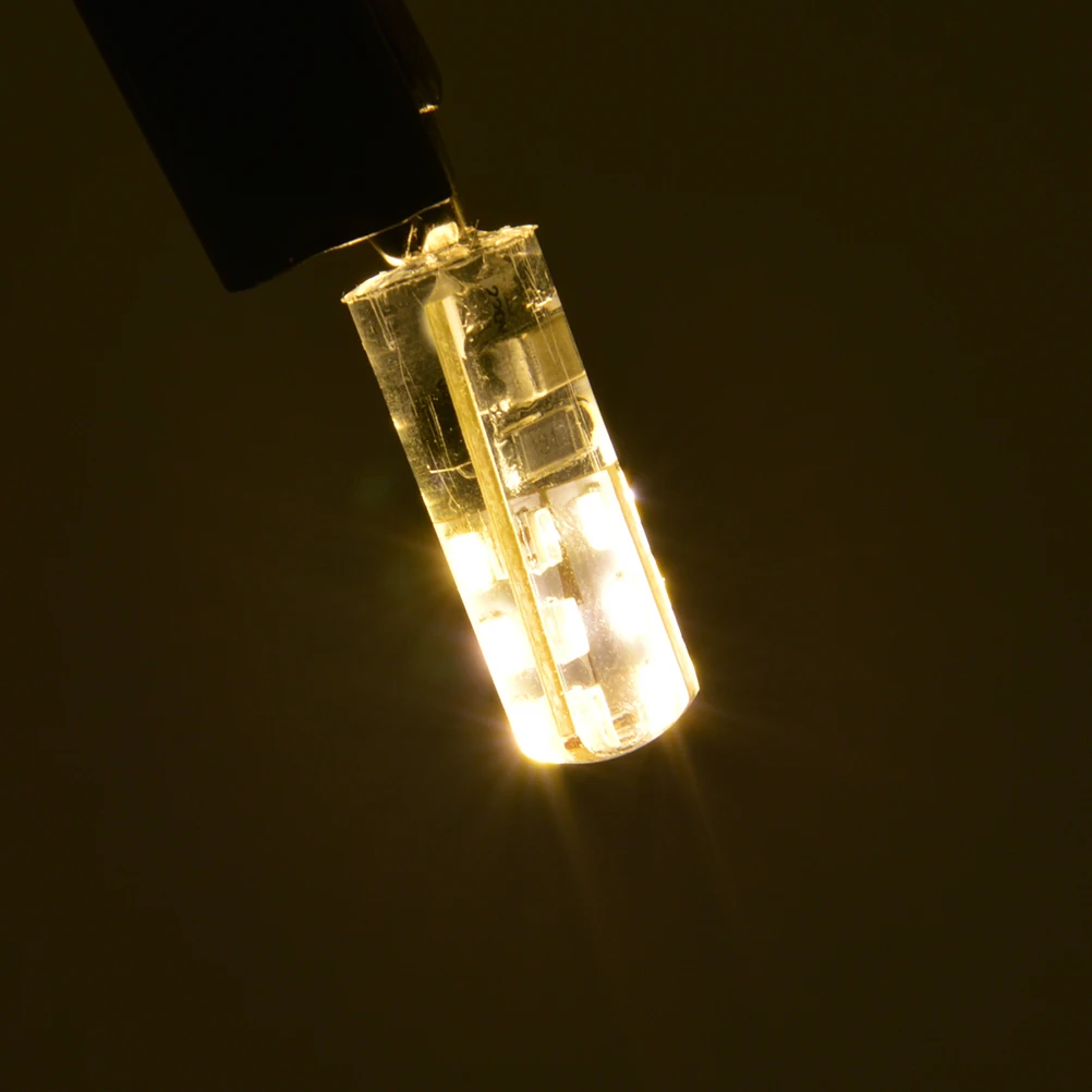 Фото 2 шт. G4 220 В 2 Вт Smd 3014 светодиодная лампа теплый белый 3000 К 90-110 лм 360 °   Угол луча для кухни под шкафом, потолка, лодка, морская №1