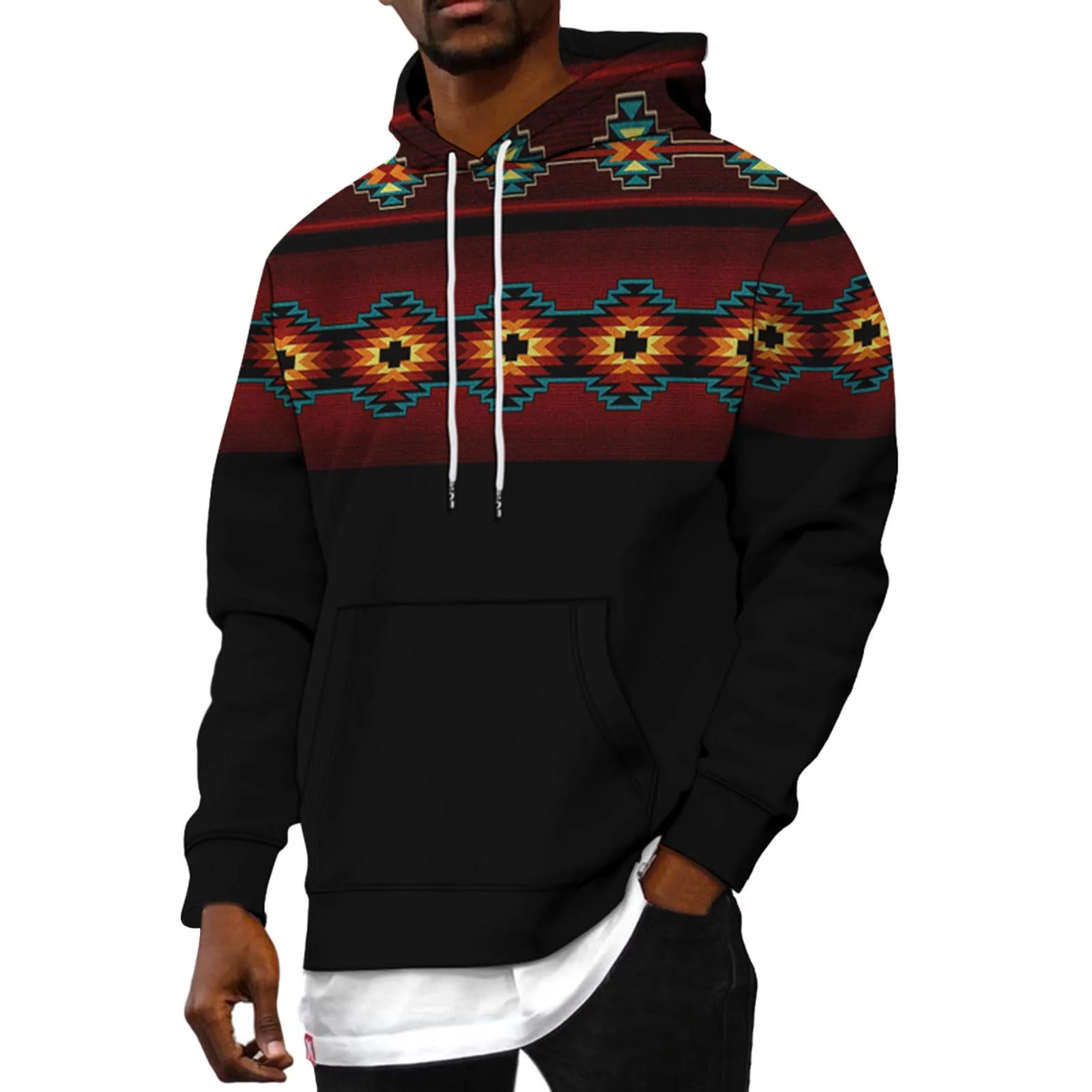 

Толстая флисовая мужская толстовка с капюшоном и графическим принтом, 12 подарков