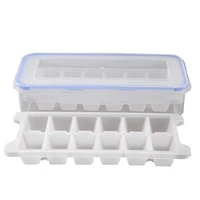 ice cube trays and ice cube storage container set with airtight locking lid 3 packs 36 ice cubes for cool drinks