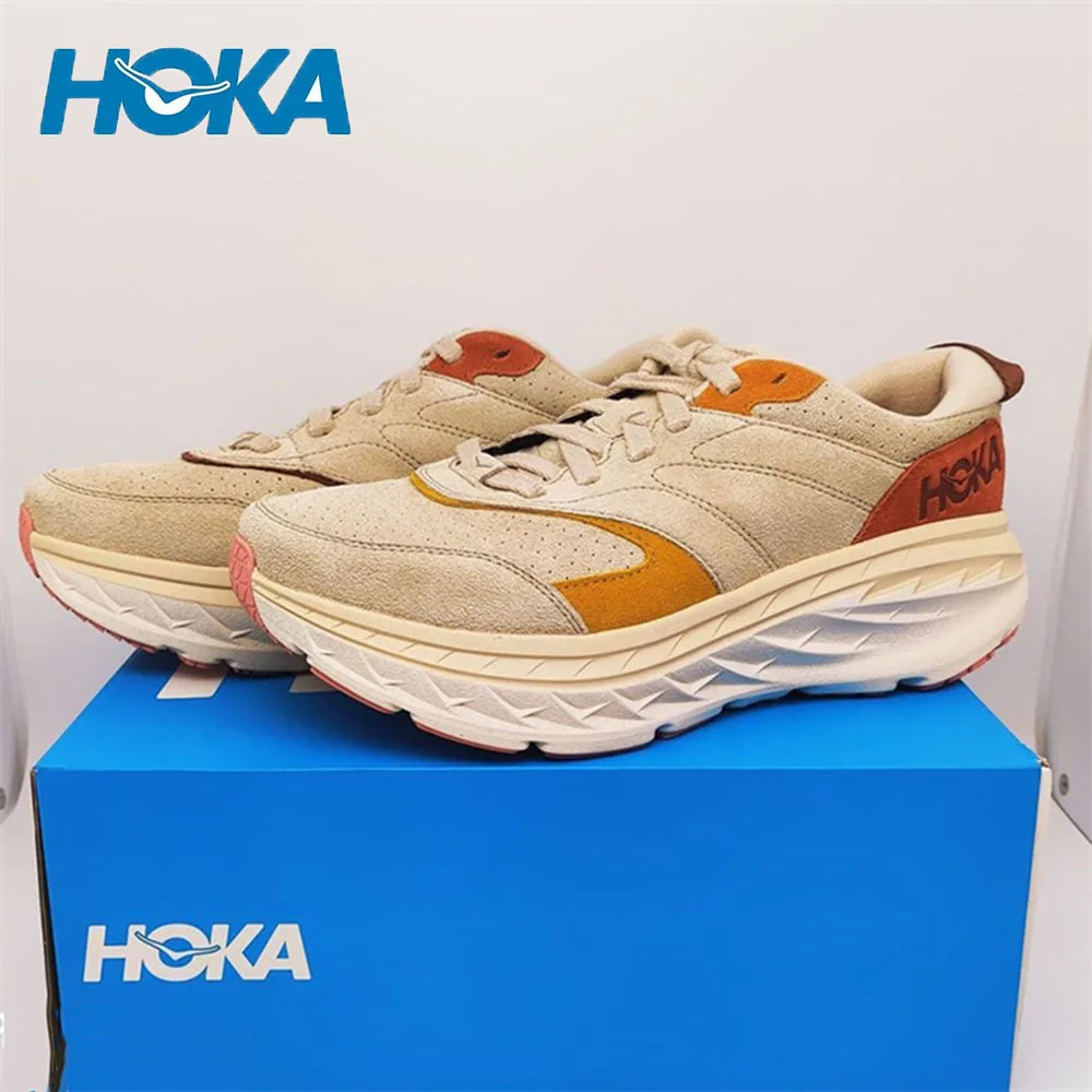 Hoka Bondi L Running Shoes Thick Bottom Heighten Women Shoes Waterproof Non-slip Hiking Sports Hiking Shoes Men Sneakers tennis
