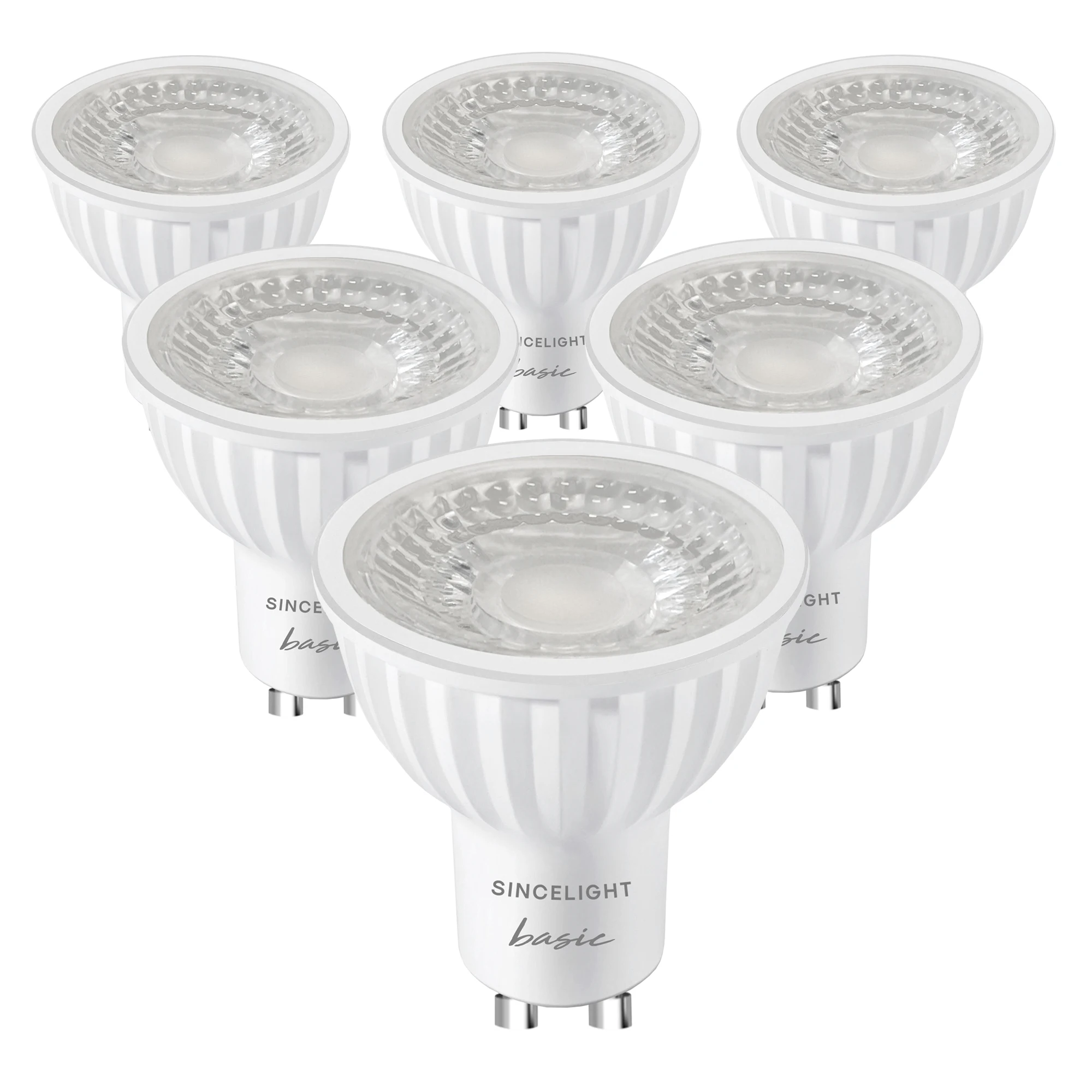 Pack of 6/12, PAR16 LED Downlights Bulb with GU10 Base,6W,2700K,4000K,6000K(Non-Dimmable/38° Beam Angle/RA≈92/Spot Light)