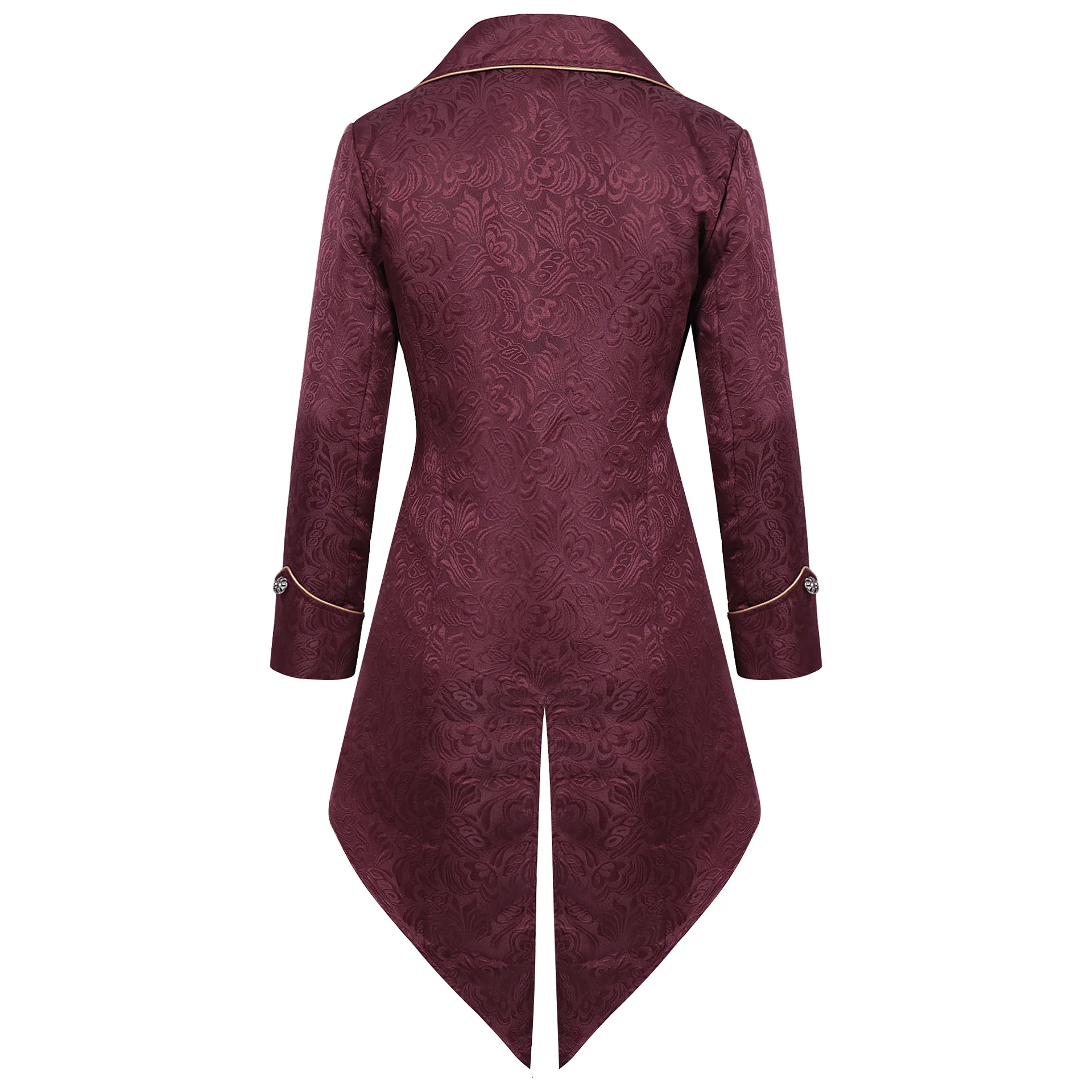 Ретро стимпанк Готическая вышитая викторианская куртка винтажное пальто