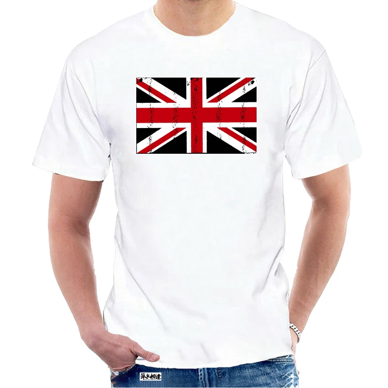 Винтажная футболка с британским флагом Union Jack британская Great Britaintee мужские