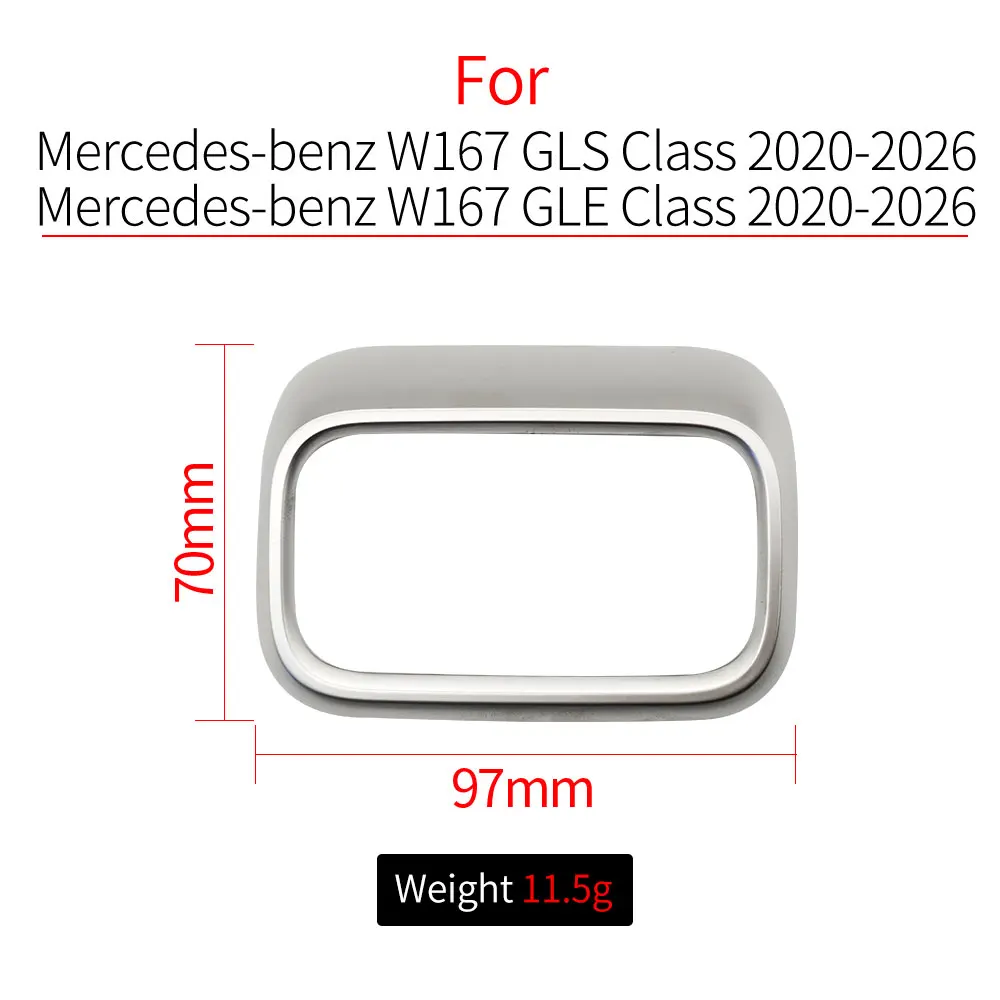 Фото Декоративная накладка на решетку воздуховода кондиционера для Mercedes W167 X167, для моделей Benz GLE GLS Class GLE300 GEL320 GLS450 №3