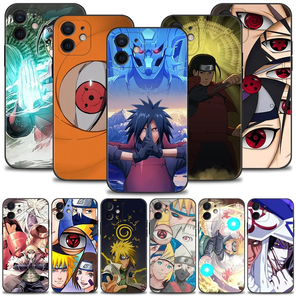 

Phone Case For iPhone 13 11 12 Pro Max X XS XR 8 7 6 6S Plus SE 5 5S Cover Silicone Shell Naruto Fire King
