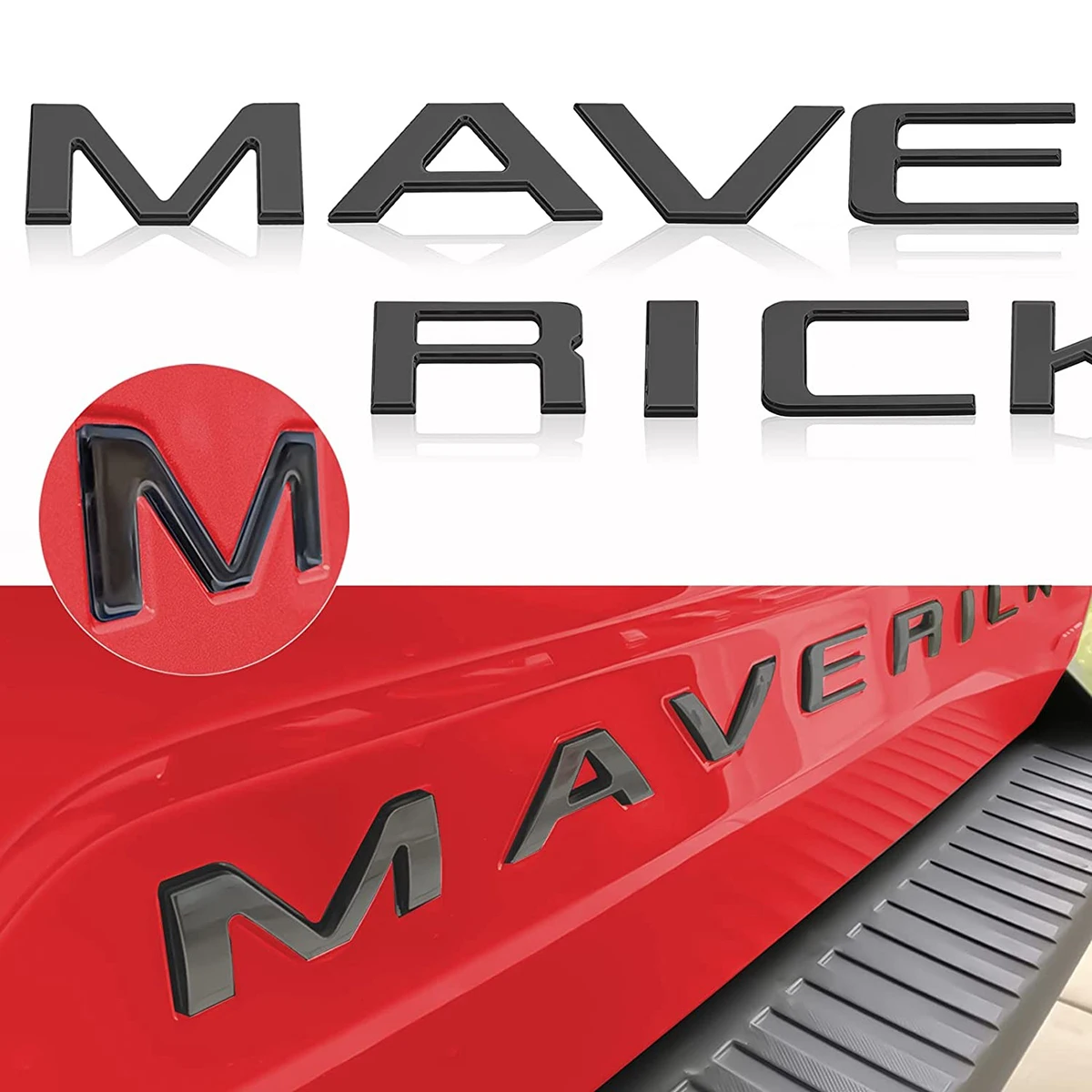 

Автомобильная наклейка, эмблема 3D ABS MAVERICK, буква, багажник, задняя дверь, наклейка, значок для Ford Maverick Tremor, пикап, украшения для грузовика, аксессуары