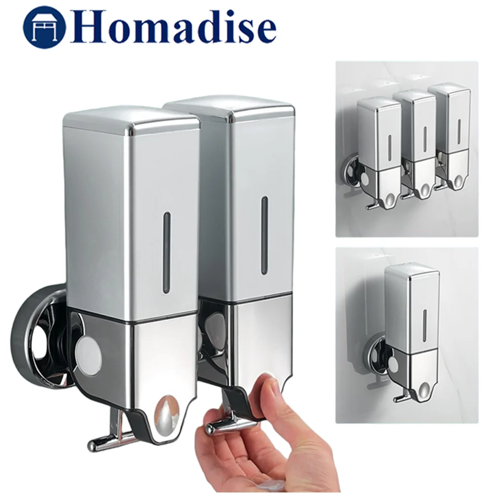 

Soap Dispenser Wall Mounted Bathroom Hotel Shampoo Lotion Hand Sanitizer Lotion Liquid Soap Dispenser Hand Soap Dispenser