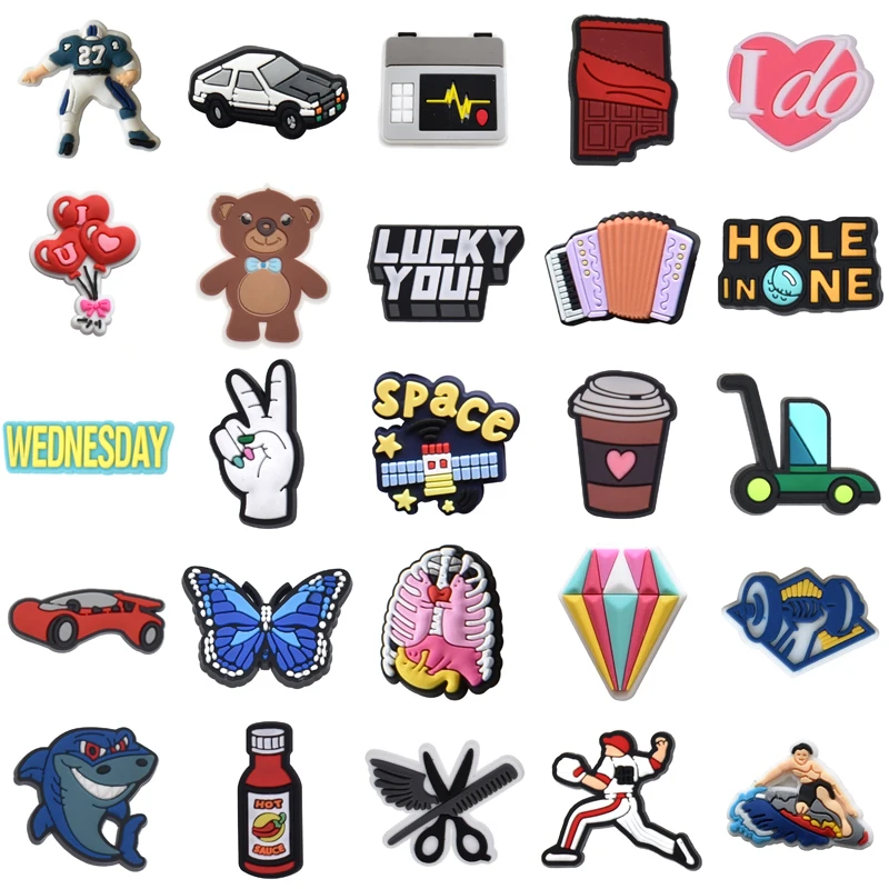 

Аксессуары для обуви Crocs, новые летние булавки для джинсов, рождественские подарки для Croc, очаровательные украшения для детской и женской обуви