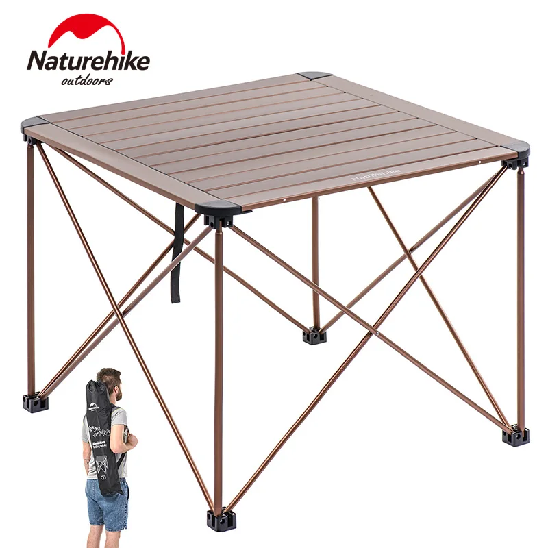 Naturehike Camping Table Ultralight Portable Folding Camping Table Aluminium Alloy Outdoor Dinner Desk BBQ Picnic Foldable Table