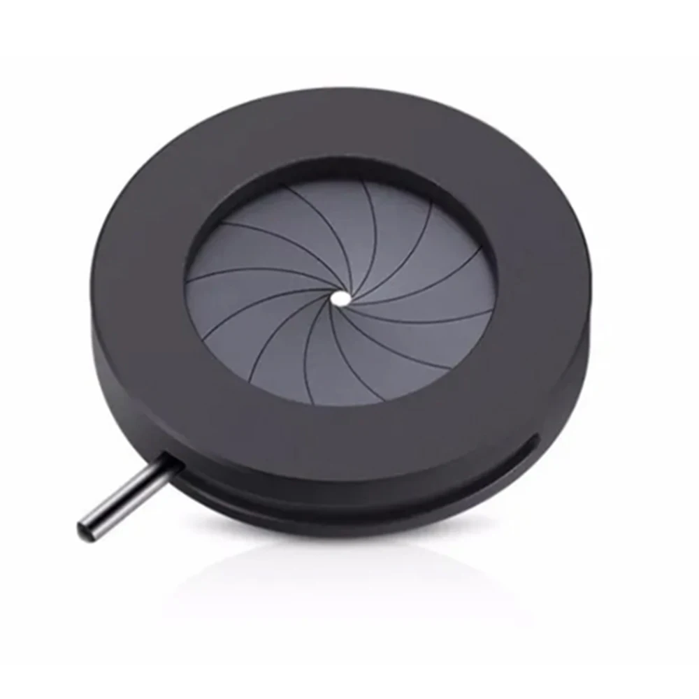 

1.5-23mm Amplifying Adjustable Metal Iris Diaphragm Aperture Module Microscope Camera Lens Condenser With Holder