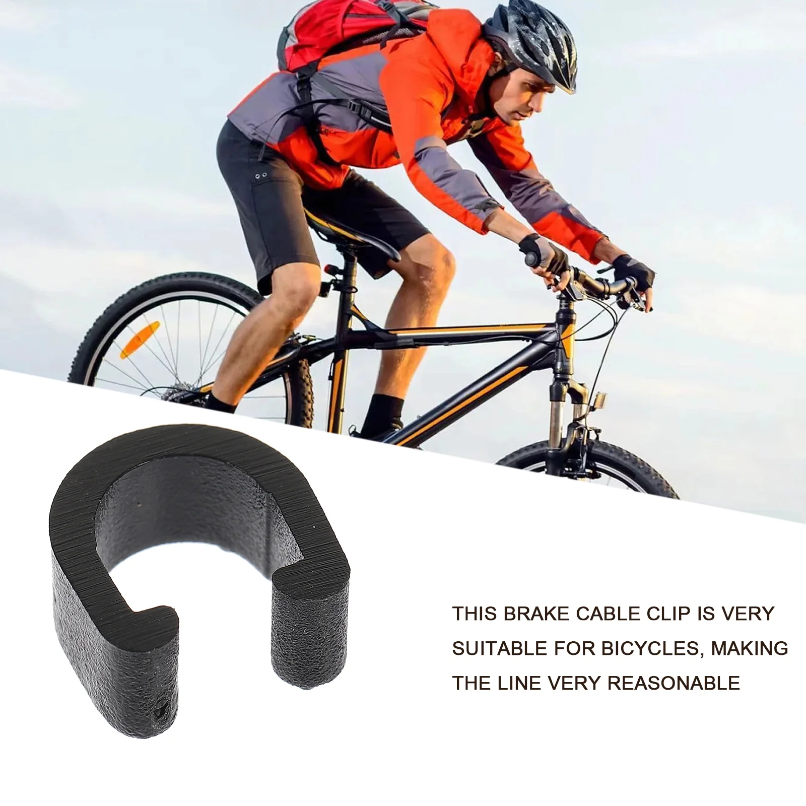 50 шт. велосипедная рама с фиксированной пряжкой кабельный зажим шт./компл.