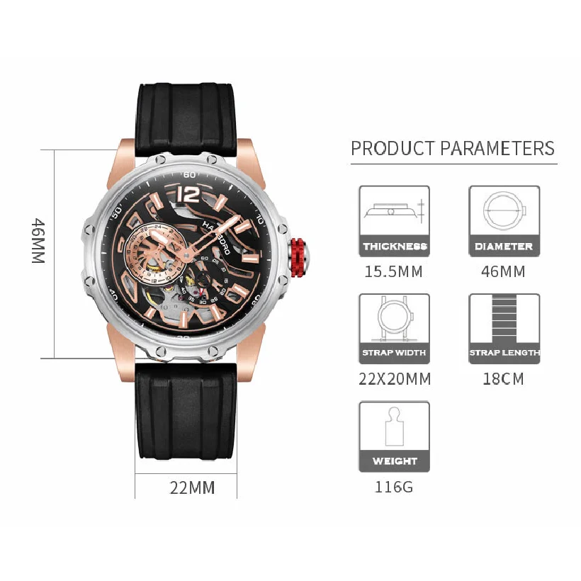 Рисунок 6 - Часы HANBORO Мужские автоматические