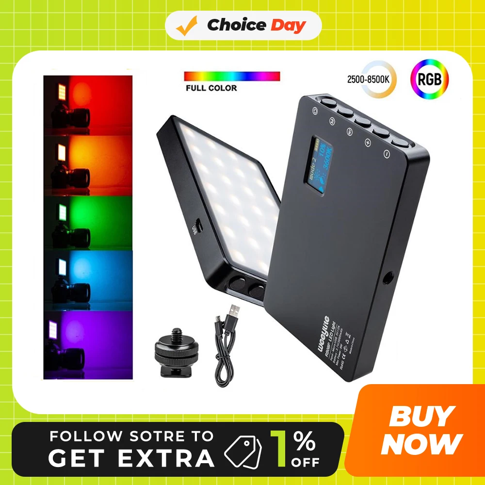 Видеолампа VILTROX Weeylife RB08P RGB