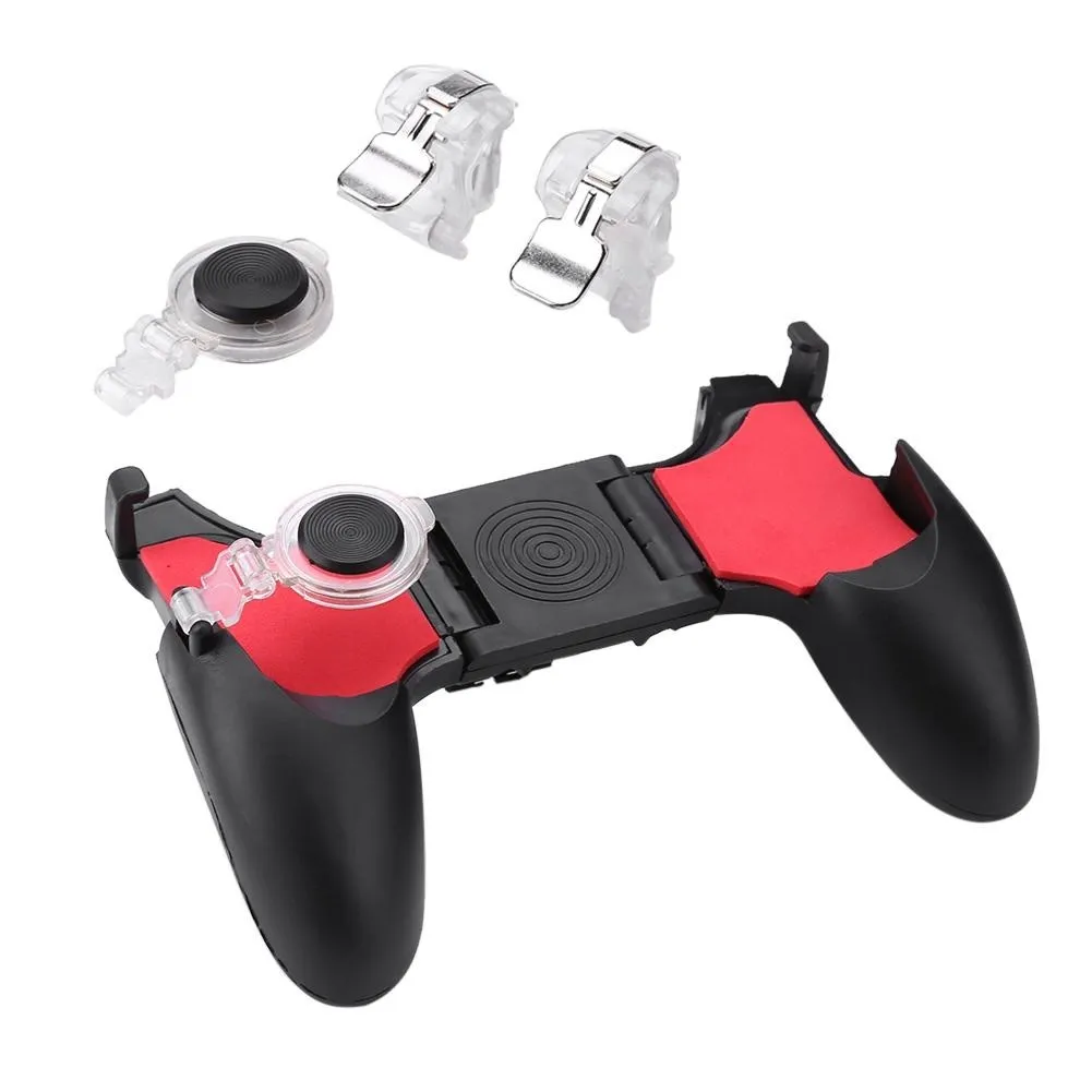 

5 in 1 PUBG Mobile Gaming L1 R1 Shooter Joystick Controller Handle Gamepad Free Fire Trigger Button For IOS Android Phone Best